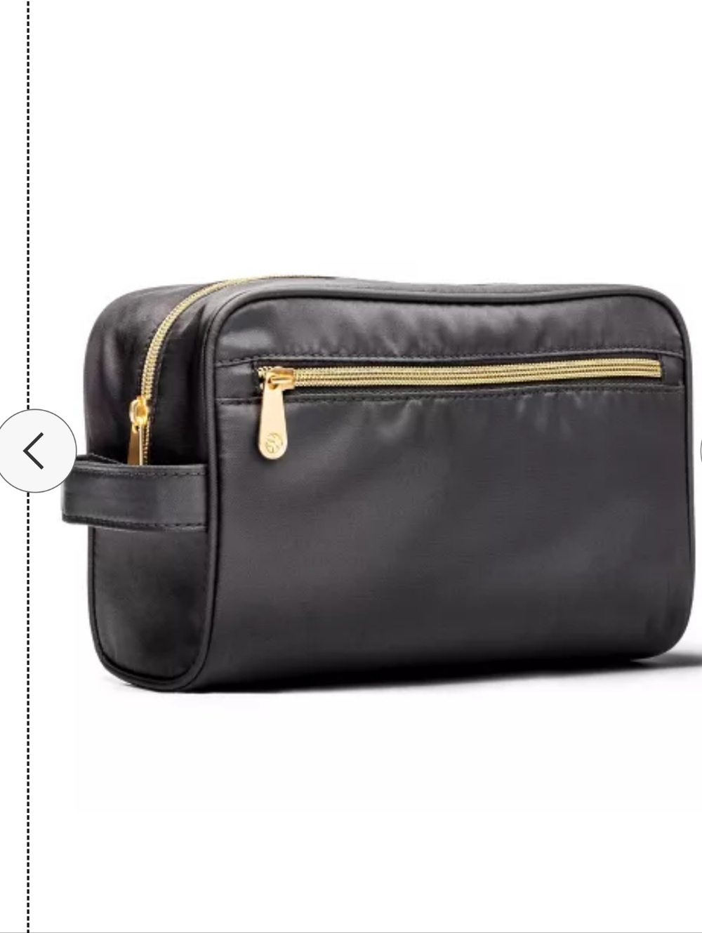 Sonia Kashuk Small Makeup Bag - Black: Polyurethane, Zipper Closure, Makeup Pen